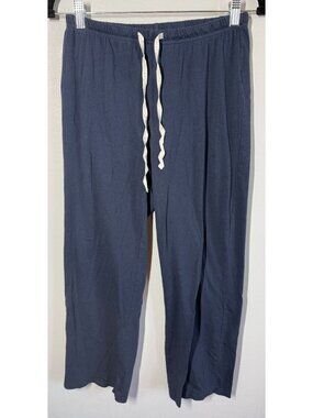 Nautica Pajama Pants Womens Small Navy Blue Pull On Sleep Lounge Pant